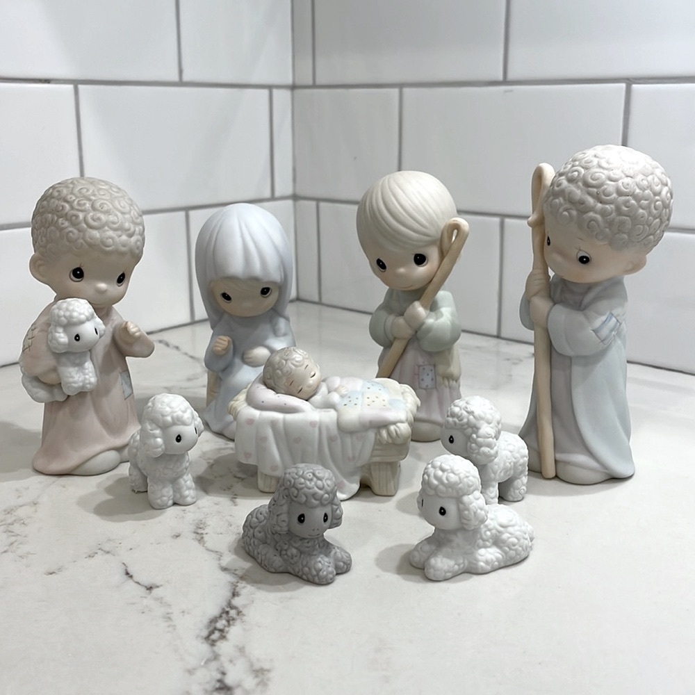 Precious Moments Nativity Scene | 9 pieces | Vintage 1986 - Picture 1 of 16